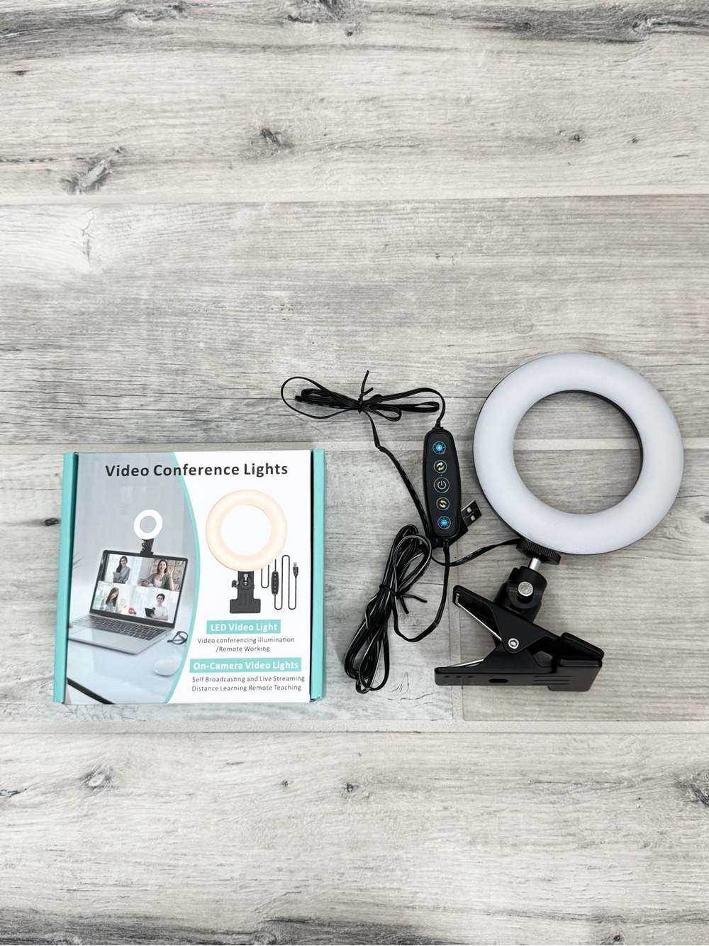 USB Portable LED Ring Light with Clip